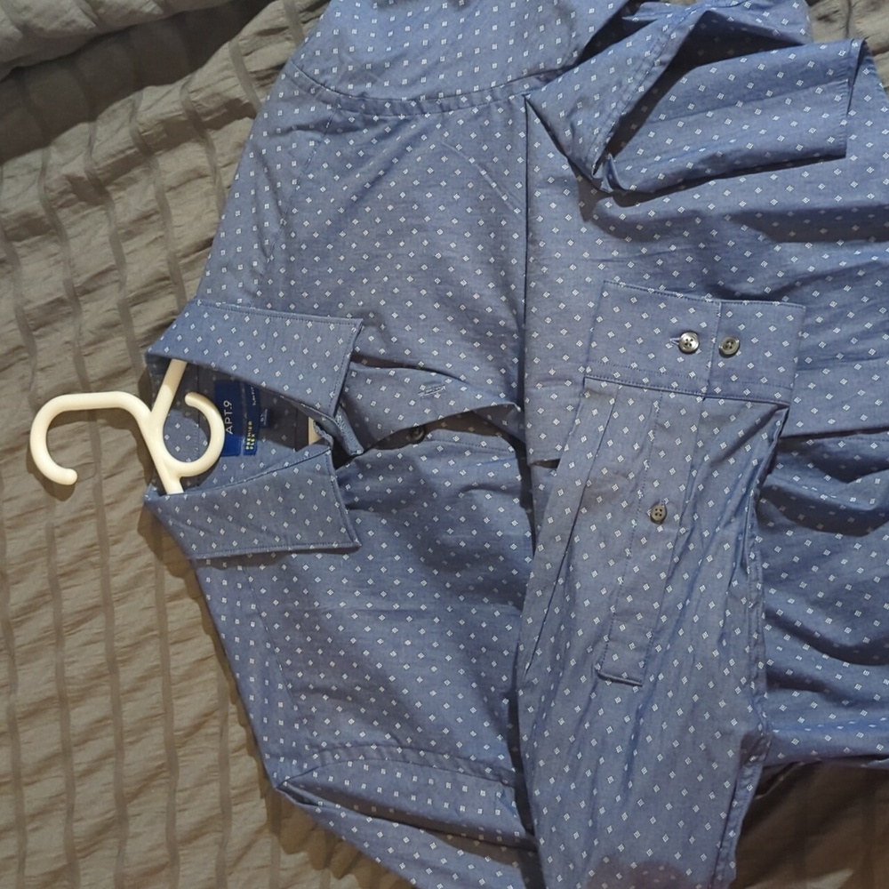 Apt 9 Men's Blue Dress Shirt